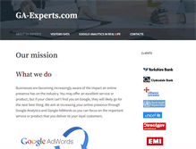 Tablet Screenshot of ga-experts.com